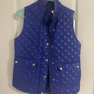 J crew Quilted downtown field vests